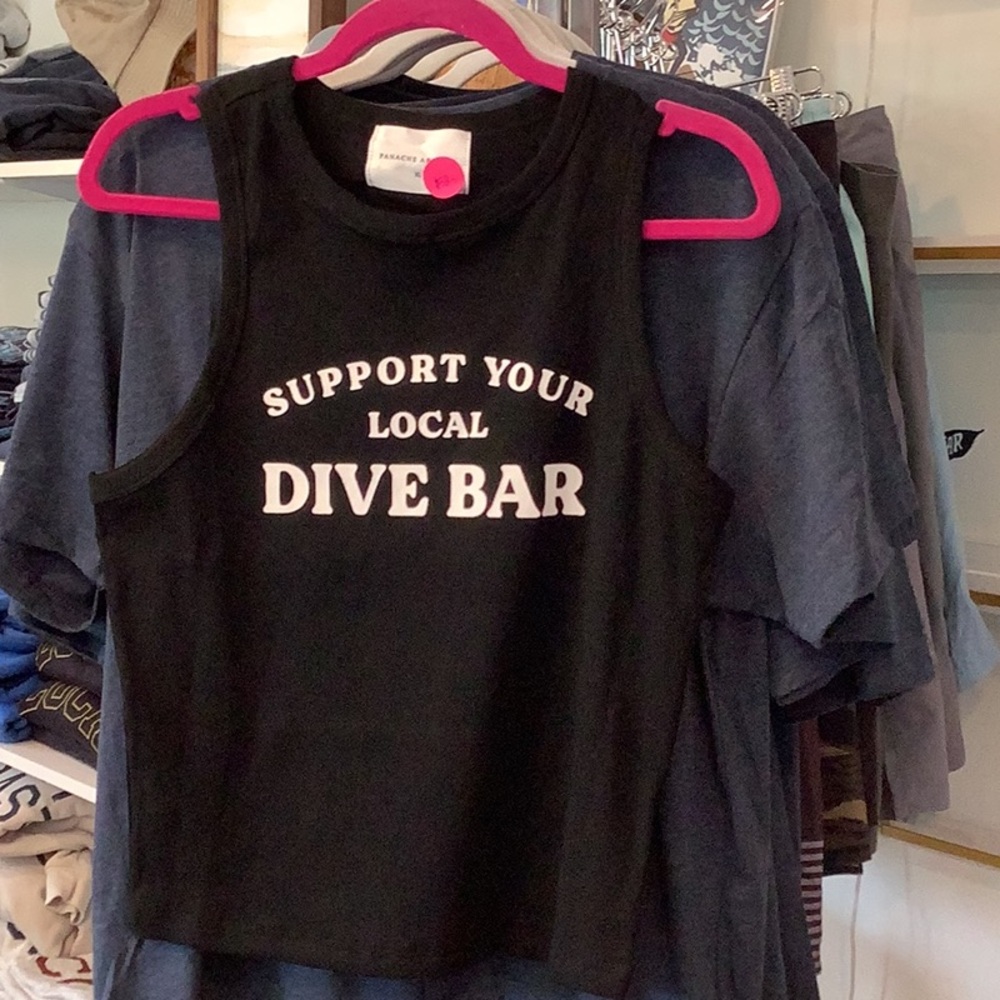 Black Tank Top with text
